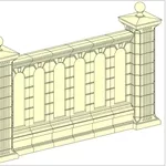 Межколонные секции,  забор,  ограждение  Политеп