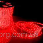Светодиодный дюралайт LED-2W-100-240V (36 св. /м,  АС 220 В,  красный)