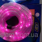 Дюралайт LED 10м с контроллером светодиодный розовый