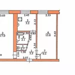 Продажа 2 ком. Квартиры на Проспект Богдана Хмельницкого,  12 квартал