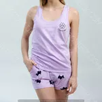 Жіноча піжама з майкою та шортами «Lavender Puppies» (12063) арт. 1637