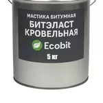 Мастика битумная ведро 5, 0 кг БИТЭЛАСТ - КРОВЕЛЬНЫЙ Ecobit 