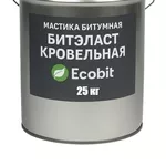 Мастика битумная ведро 25, 0 кг БИТЭЛАСТ - КРОВЕЛЬНЫЙ Ecobit 