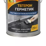 ТЕГЕРОН Герметик ЭКОБИТ ведро 25, 0 кг мастика бутилкаучуковая 