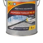 Мастика масляная морозостойкая МБ - 50 Ecobit ведро 5, 0 кг (Холодная) 
