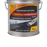 Битумная мастика ведро 5, 0 кг СтройИзол Кровельный Ecobit 