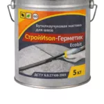 СтройИзол-Герметик ЭКОБИТ ведро 5, 0 кг бутилкаучуковая мастика для шво