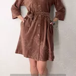 Жіночий кофейний халат 