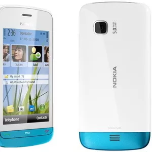 Nokia C5-03 white petrol blue (новинка)