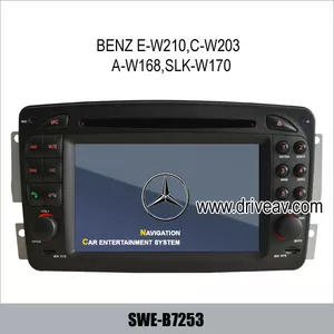 Бенц E W210 C W203 A-W168 SLK-W170 OEM радио DVD плеер GPS navi TV SWE