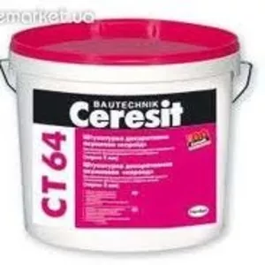 Декоративная штукатурка ceresit CT 64	 