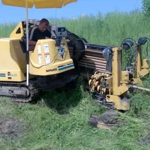 Горизонтальное бурение машиной ГНБ и пневмопробойником Подробнее на: h