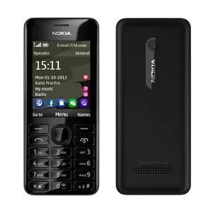 Мобильный телефон  Nokia 206 на 2 sim  .