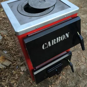 Твердотопливный котел Carbon КСТО - 14П кВт с плитой