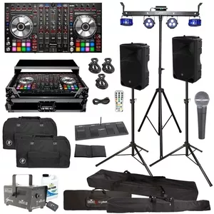 Pioneer DDJ-SX2 Performance DJ Controller & Mackie Thump15 Speakers Pr