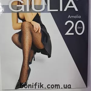 Колготки жіночі в горошок з імітацією сітки AMALIA 20 DEN (model 1)