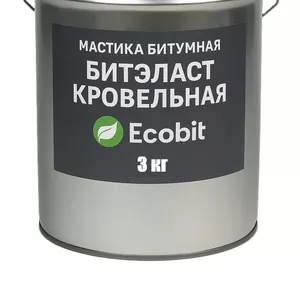 Мастика битумная ведро 3, 0 кг БИТЭЛАСТ - КРОВЕЛЬНЫЙ Ecobit 