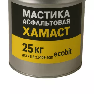 Мастика асфальтовая ХАМАСТ ЭКОБИТ ведро 25, 0 кг 