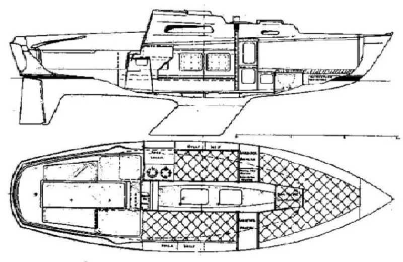 Продам шведскую парусную яхту Albin Viggen 23 1977 года. 2