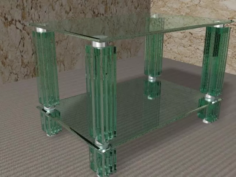 мебель из стекла и нержавеющей стали 3