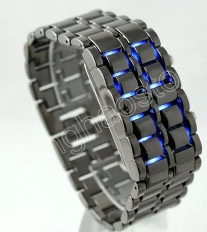  Бинарные LED часы Iron Samurai
