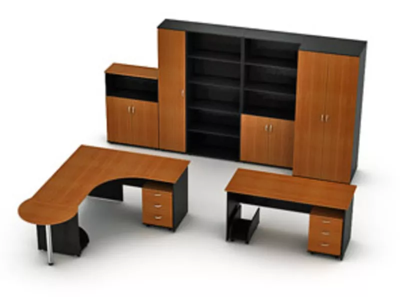Офисная мебель на заказ любой сложности из ДСП и МДФ  2