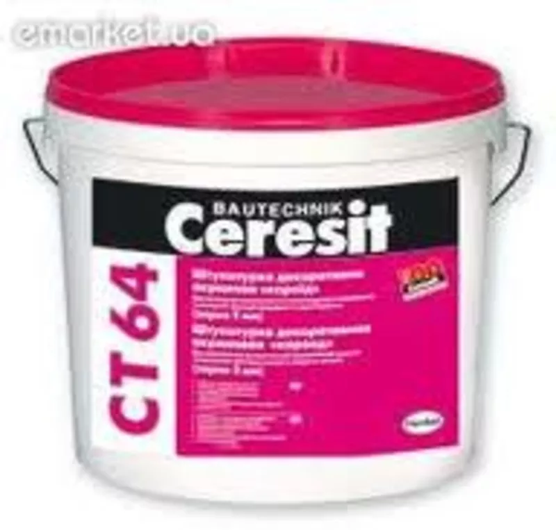 Декоративная штукатурка ceresit CT 64	 