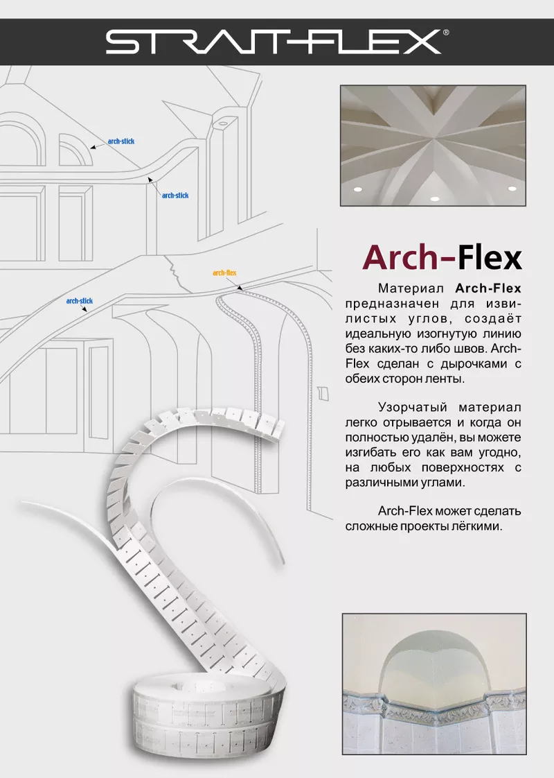 Гипсокартонные системы,  уголки и ленты Strait Flex Ukraine 2