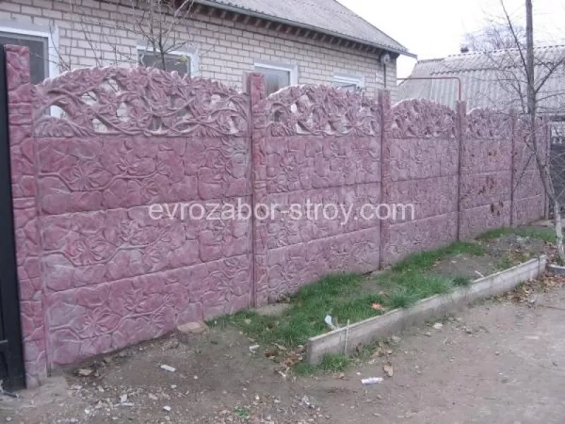 Еврозаборы бетонные Днепропетровск evrozabor-stroy.com  жби забор из  3
