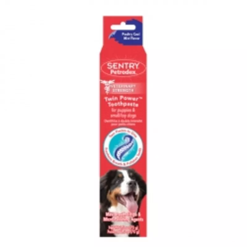 SENTRY Petrodex ДВОЙНАЯ СИЛА отбеливающая зубная паста для собак