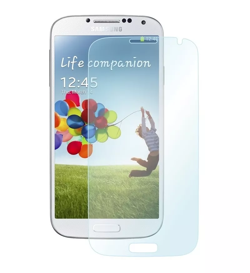 Samsung Galaxy S4 синий чехол со стилусом + 3 пленки 4