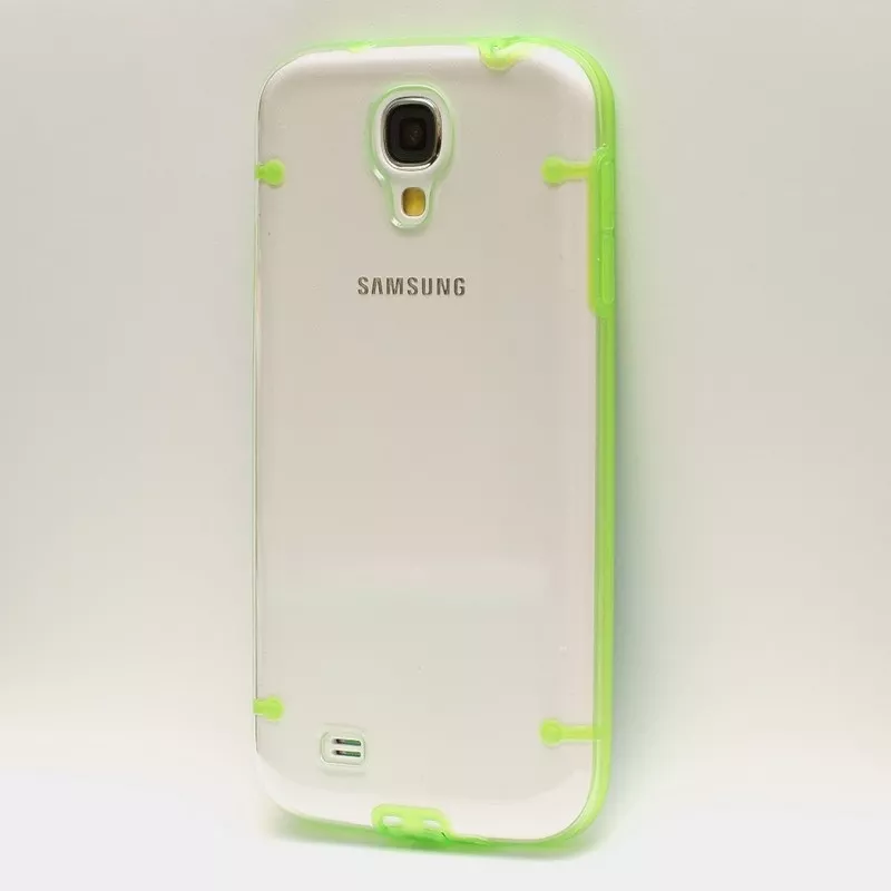 Samsung Galaxy S4 зеленый чехол со стилусом + 3 пленки 3