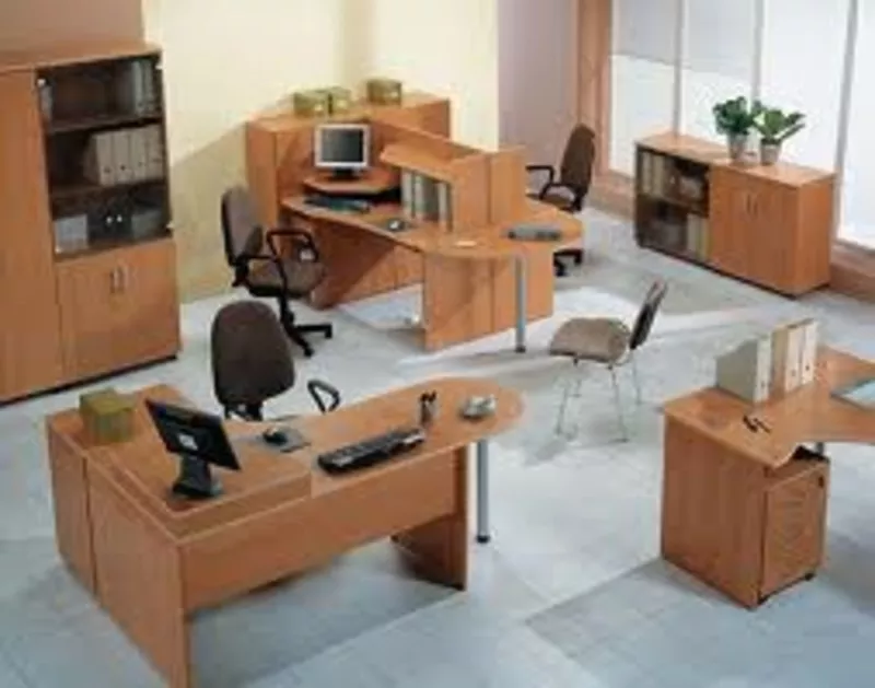 Офисная мебель на заказ любой сложности из ДСП и МДФ  5