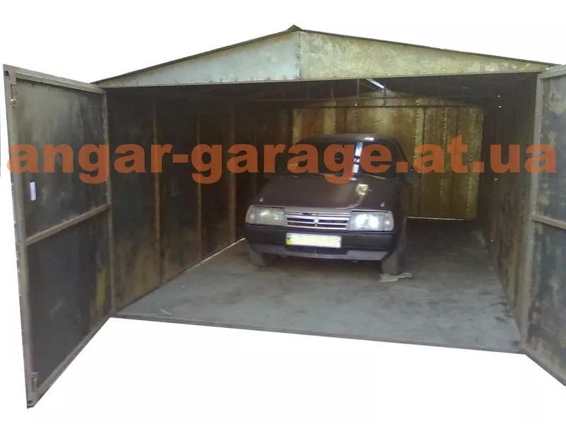 металлический гараж сборно-разборной для легкового авто или автобуса 2