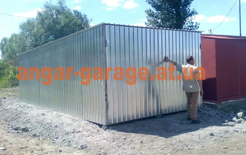 металлический гараж сборно-разборной для легкового авто или автобуса 5
