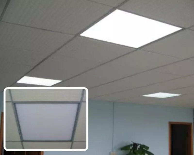 Потолочные офисные светодиодные светильники 