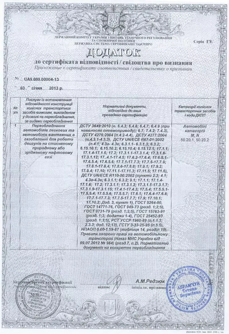 Продам комплект документов на ГБО для регистрации в МРЭО 3
