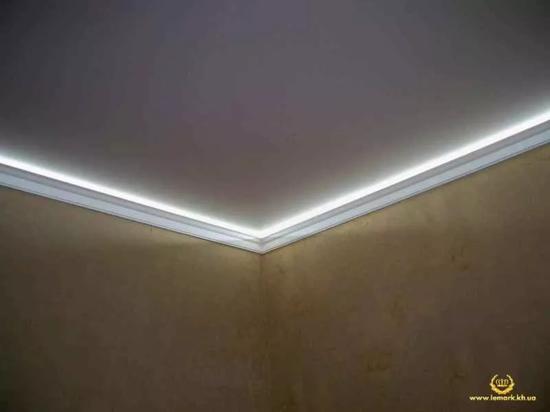 Натяжной потолок с LED подсветкой 3