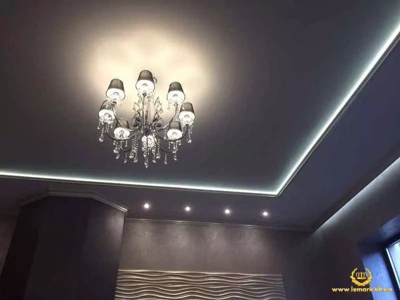 Натяжной потолок с LED подсветкой 4