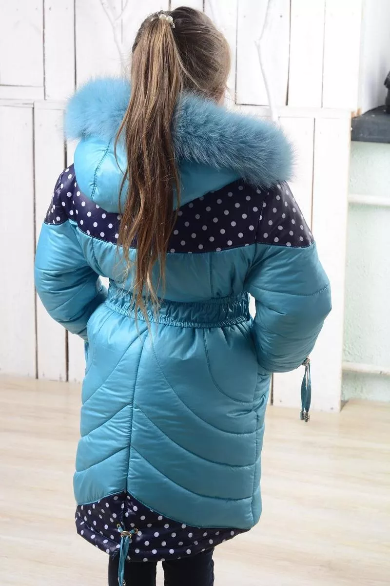 Теплое зимнее пальто (куртка) на девочку. Распродажа! От производителя 2