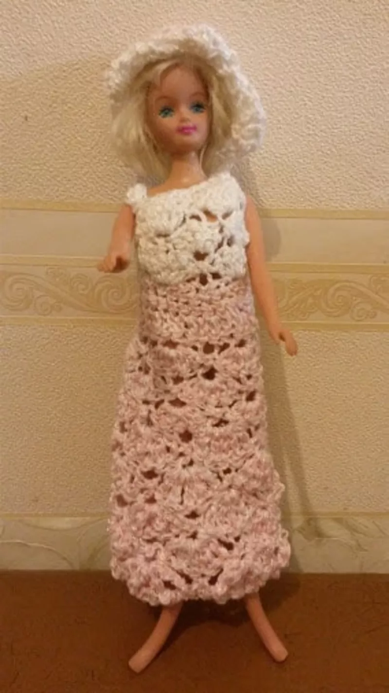 Вязаная одежда для кукол Барби 5