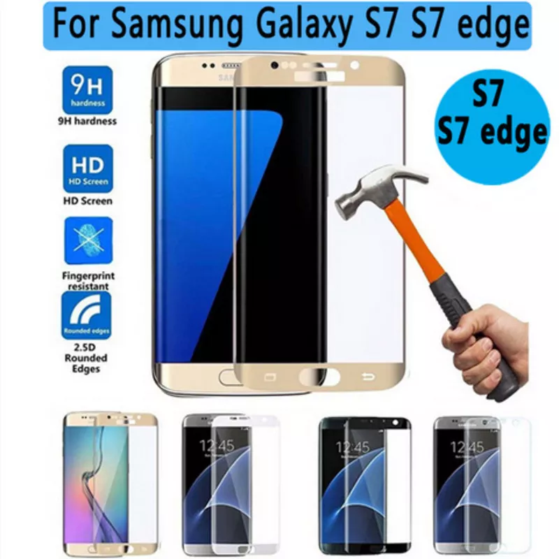Продам защитные стекла 4D для iPhone 7, 3D стекло для Samsung Galaxy S7 5