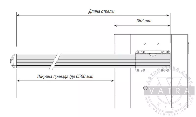Came G6500 Автоматический шлагбаум со стрелой до 5-6-7 метров 6
