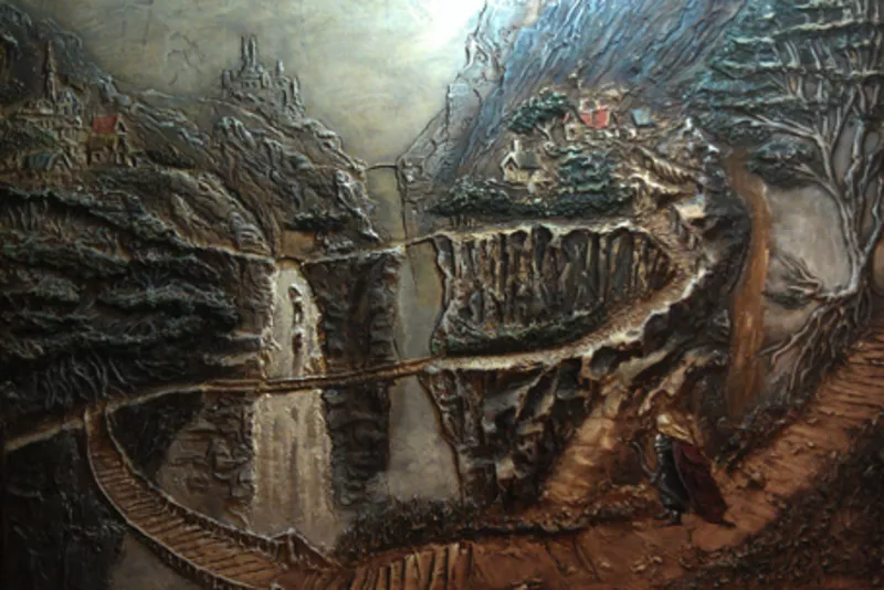 Барельеф и рельефное  панно,  картины,  рельефная роспись стен. 2