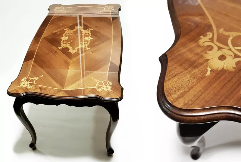Продам антикварный кофейный стол (журнальный стол) в стиле Людовика XV 4