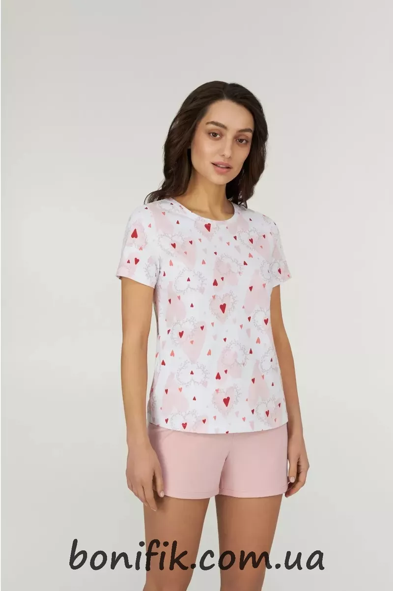 Жіноча піжама (футболка+шорти) 