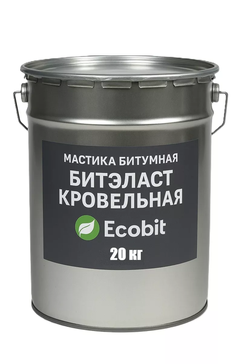 Мастика битумная ведро 20, 0 кг БИТЭЛАСТ - КРОВЕЛЬНЫЙ Ecobit