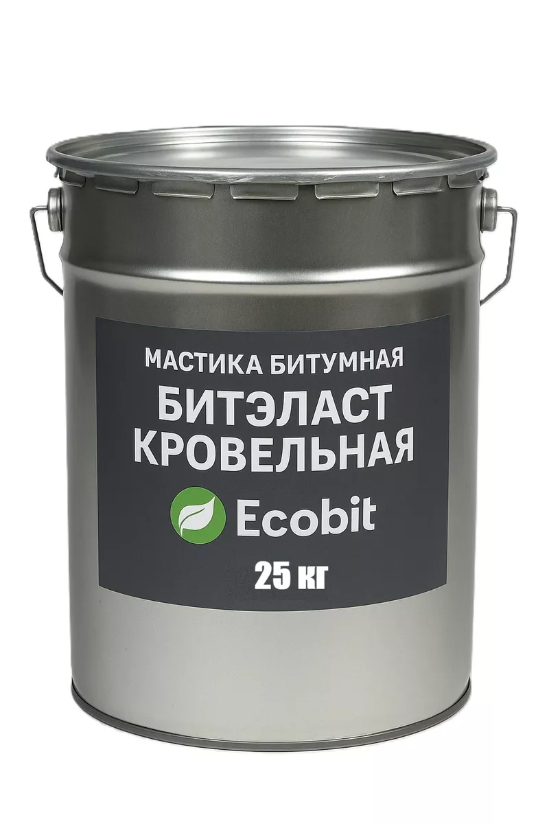 Мастика битумная ведро 25, 0 кг БИТЭЛАСТ - КРОВЕЛЬНЫЙ Ecobit 