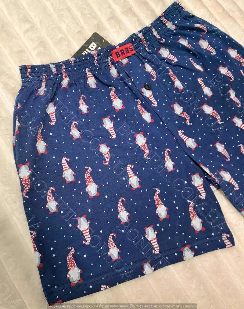 Чоловічі сімейні труси з новорічним принтом гномів арт.MBXK 307/01/139 3