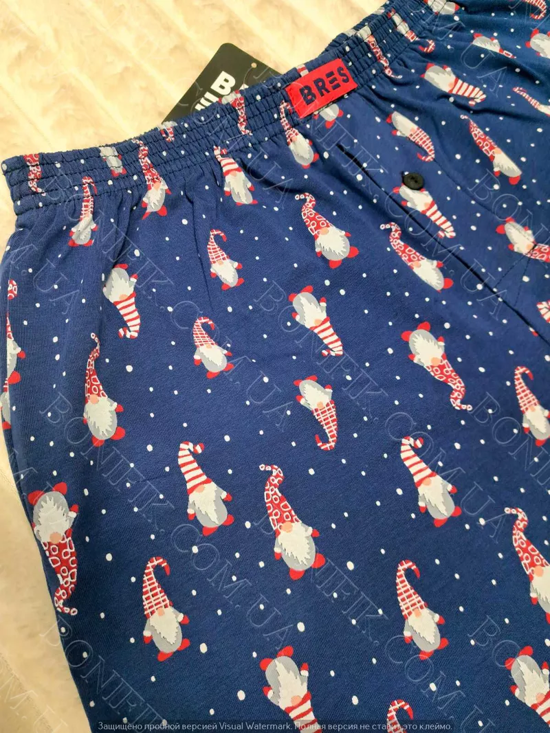 Чоловічі сімейні труси з новорічним принтом гномів арт.MBXK 307/01/139 4